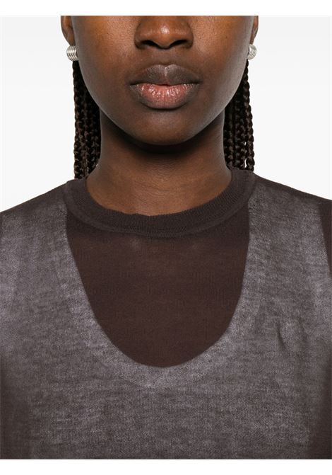 leds sweater woman brown PALOMA WOOL | WJFA09323